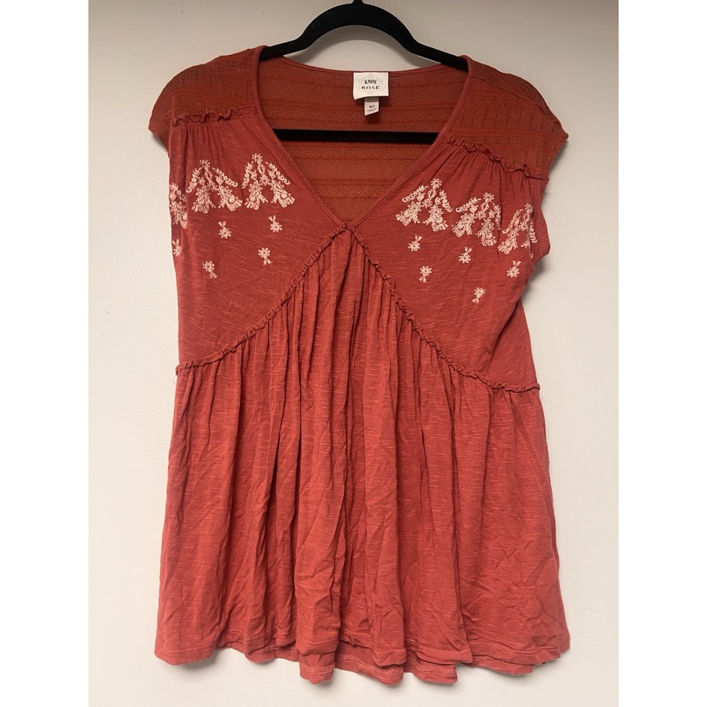 Knox Rose Women's Orange Blouse Size‎ XS